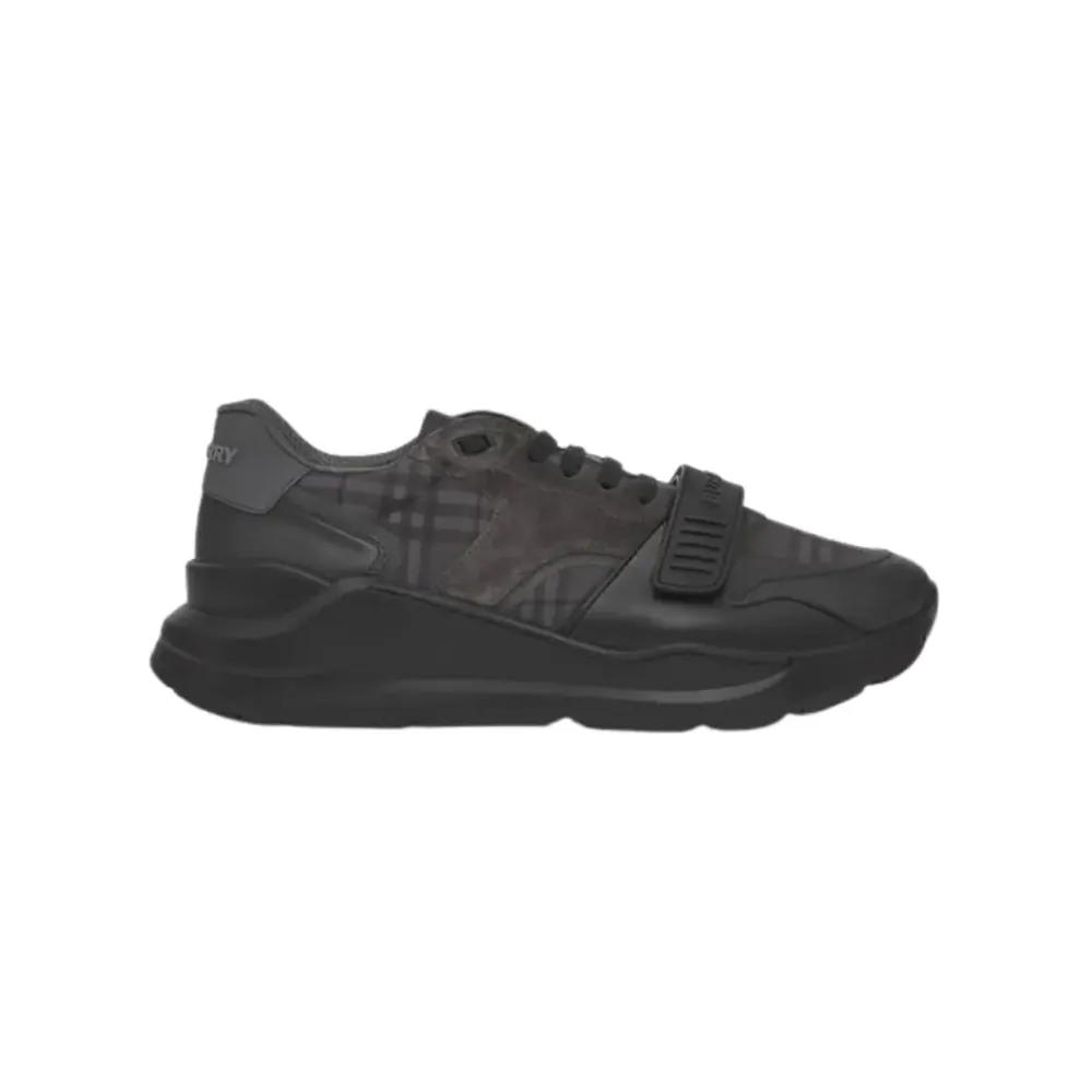 Burberry Burberry Ramsey Check Low-Top Sneakers Dark — Charcoal