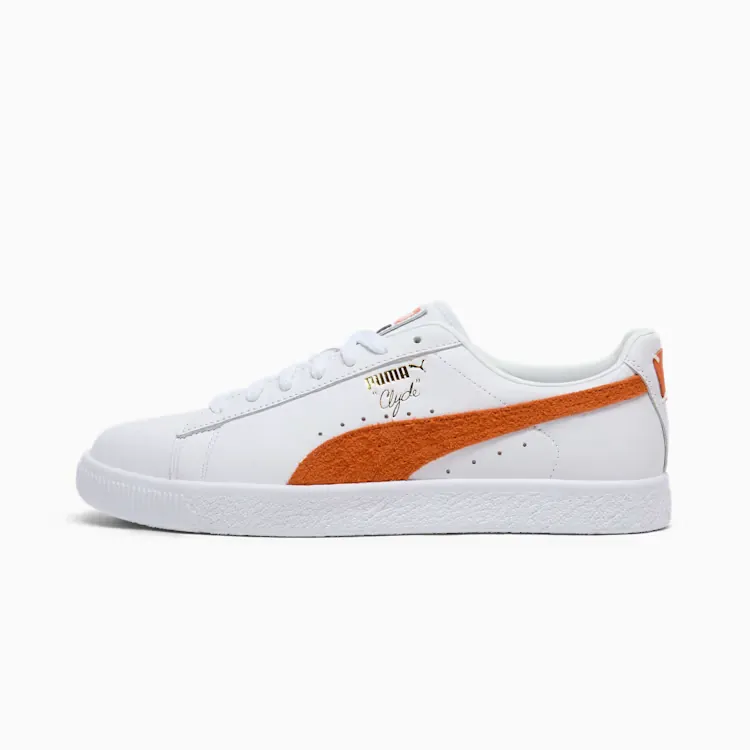 Puma Puma Clyde Base White-Maple Syrup-Puma Team — Gold