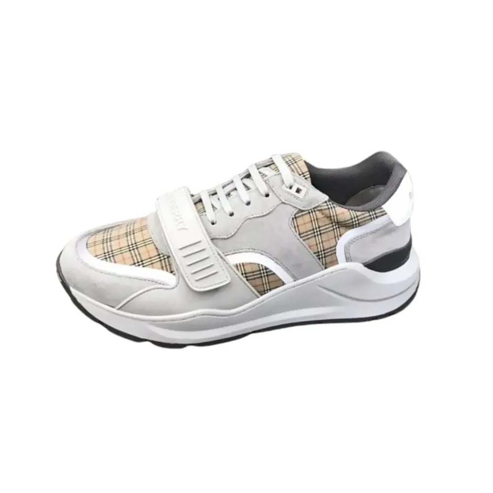 Burberry Burberry Ramsey Vintage Check Sneakers — Gray