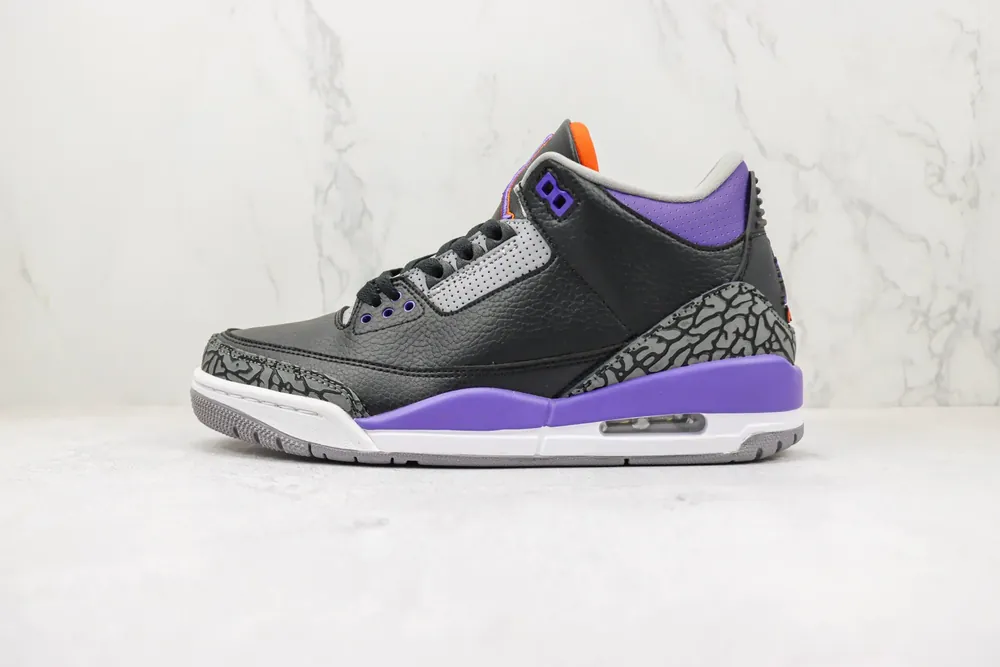 Jordan Jordan 3 Retro — Black Court Purple