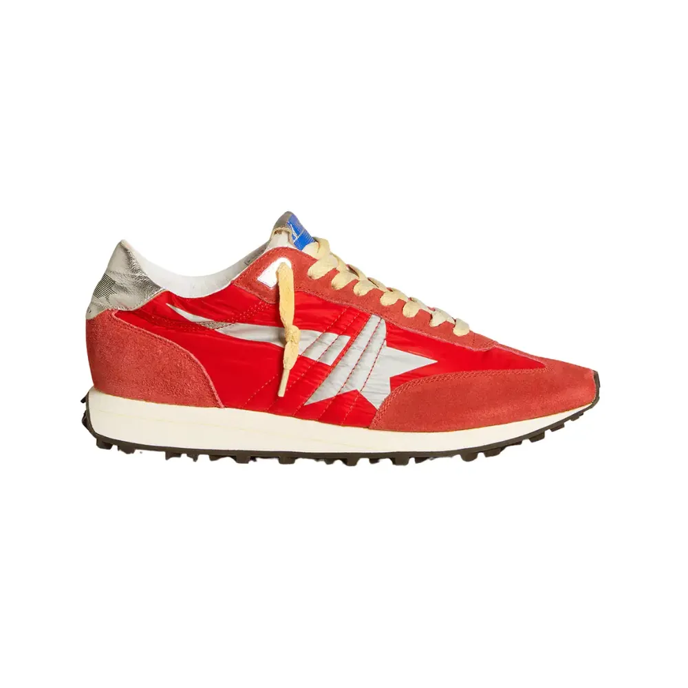 Golden Goose Golden Goose Marathon — Red Nylon Upper