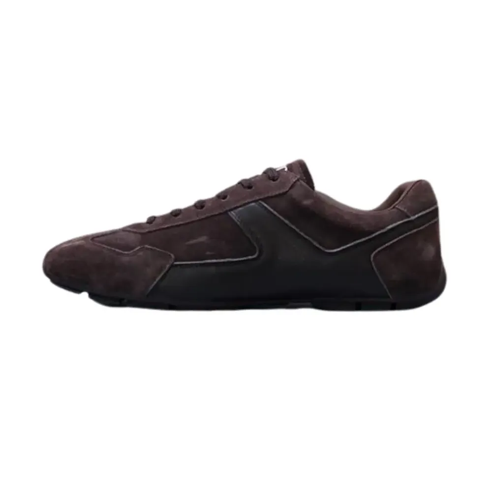 Prada Prada Montecarlo Re-Edition 2005 Dark — Brown Suede Sneakers