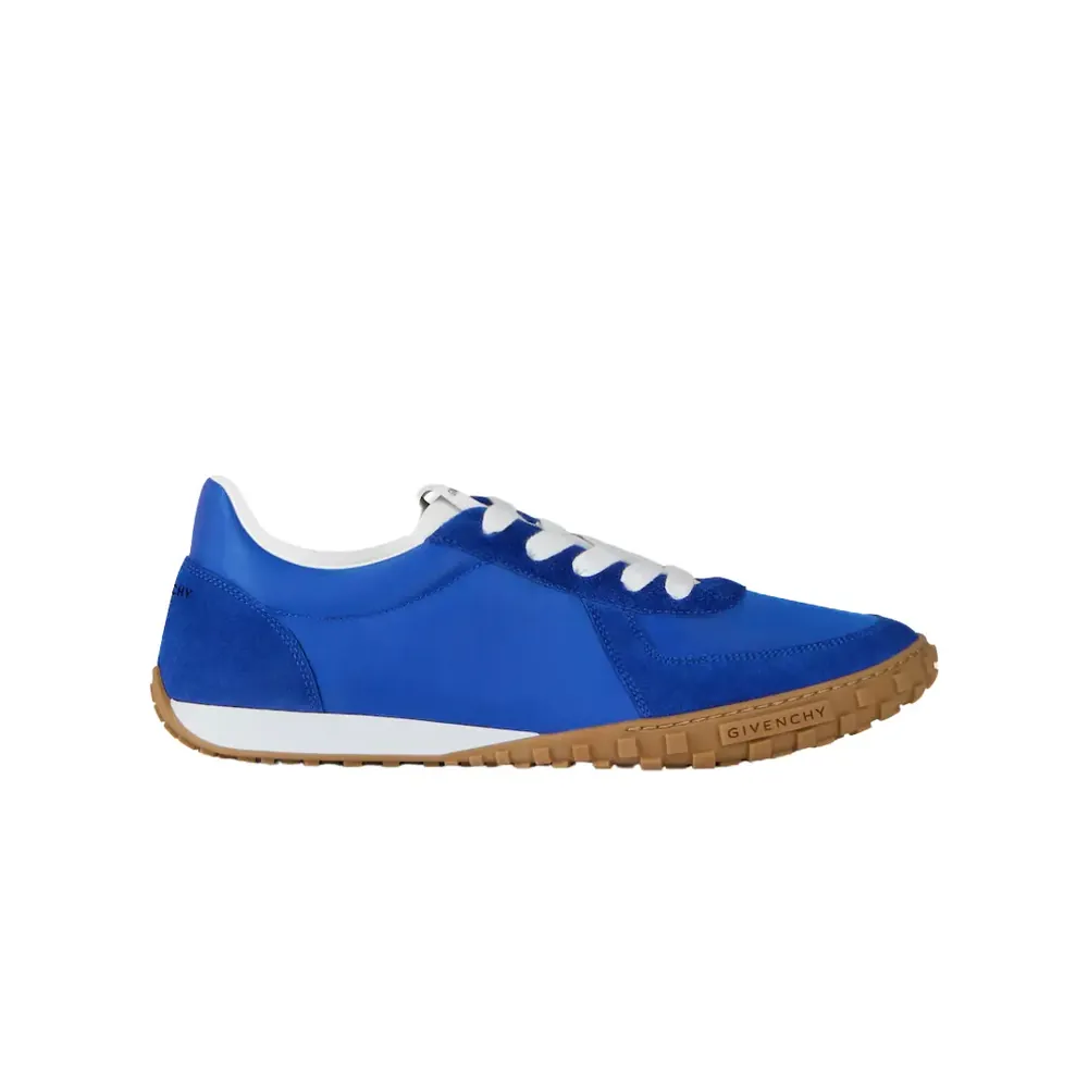 Givenchy Givenchy Glide Sneakers In Nylon And Suede Electric — Blue