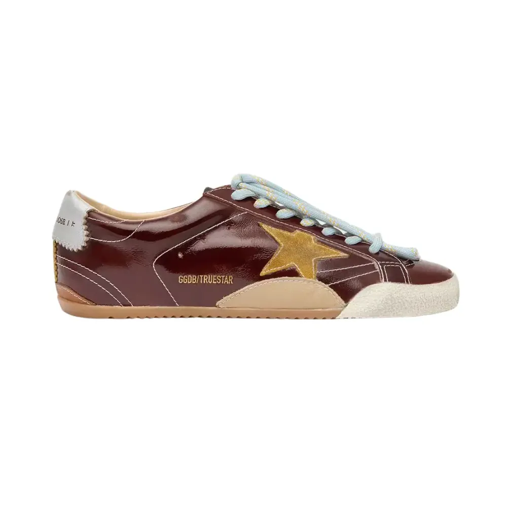 Golden Goose Golden Goose True-Star — Burgundy Naplak Suede Star