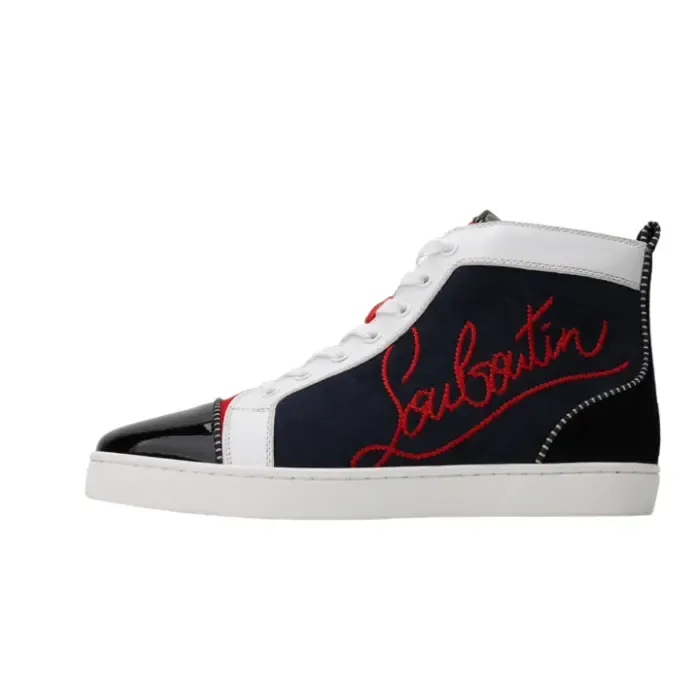 Christian Louboutin Flat High-Top Sneakers — 
