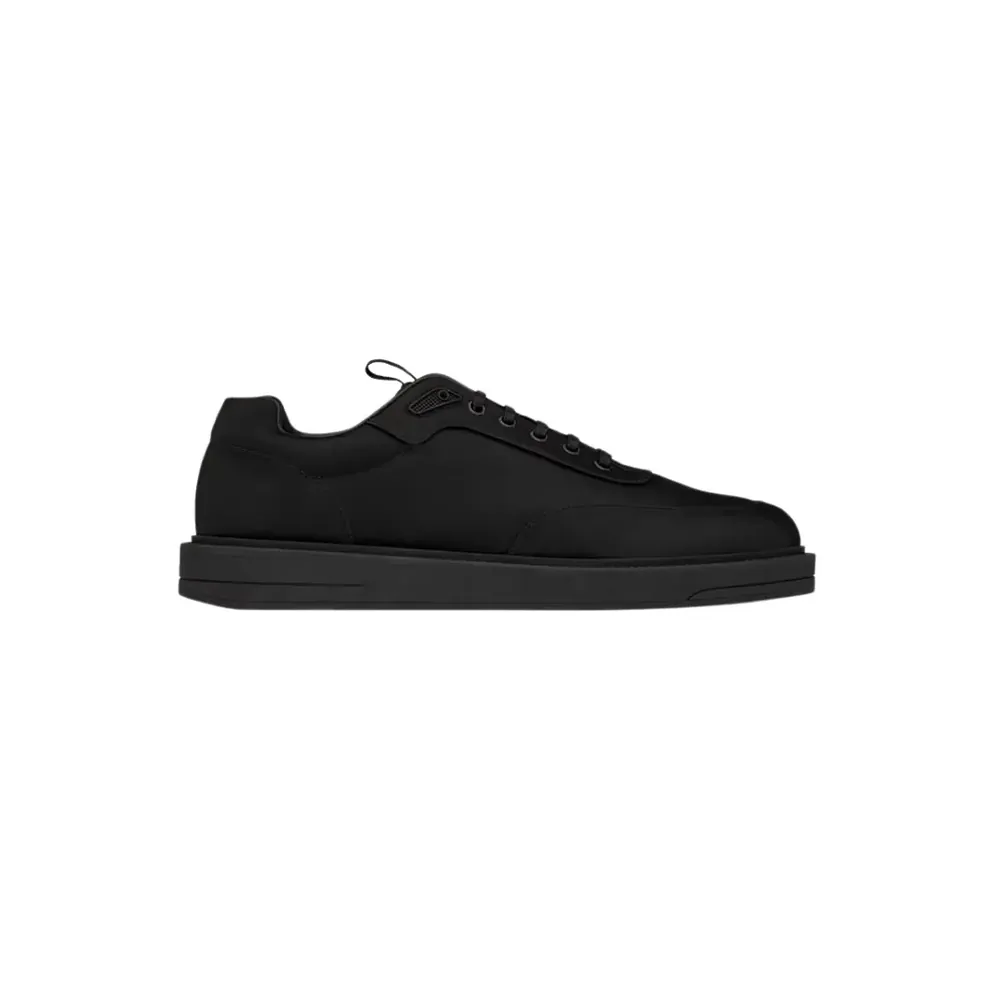 Saint Laurent Ysl Altman Sneakers Satin — Black