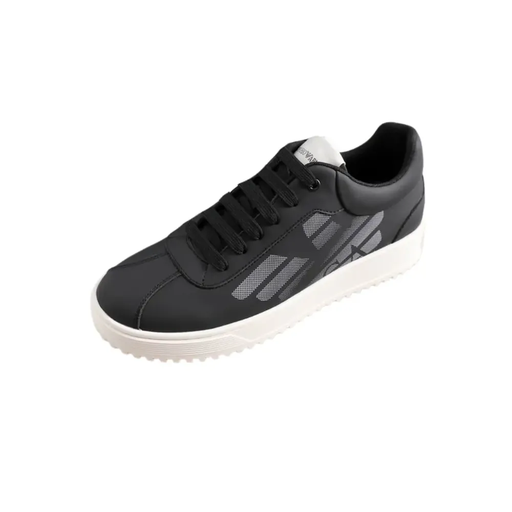 Armani Armani Emporio Leather Sneaker Suede — Black
