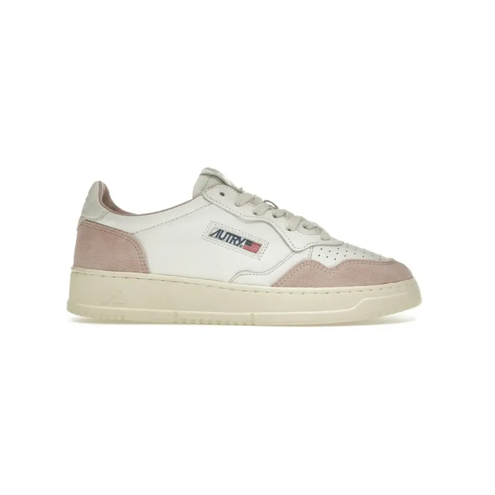 Autry Autry Medalist Leather Low — White Powder