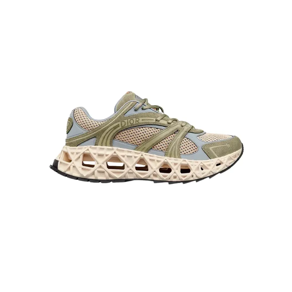 Dior B35 NXXT Sneaker — Green Suede