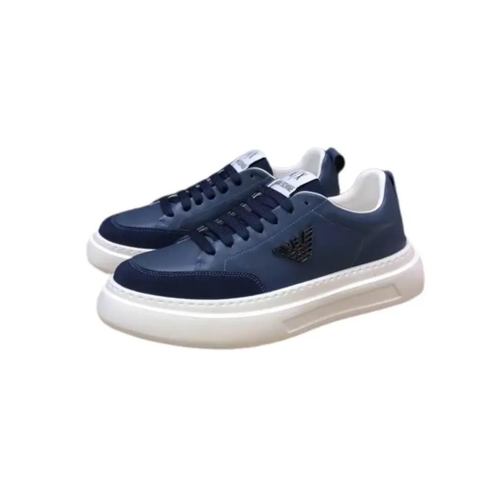 Armani Armani Navy — Blue Exchange Sneaker White Sole