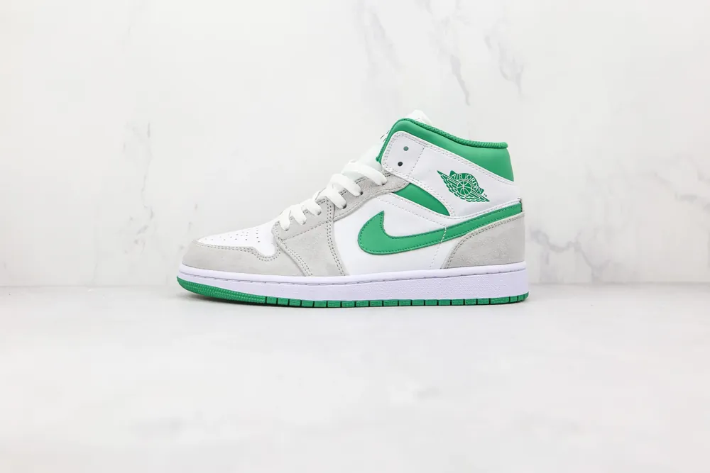 Jordan Nike Air Jordan 1 Mid Grayish — green