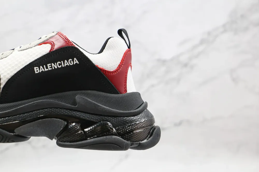 Balenciaga Balenciaga Triple S — Black and white red
