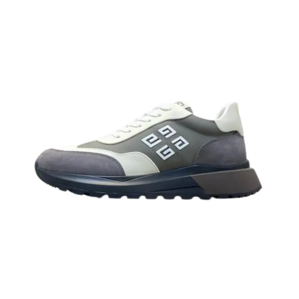 Givenchy Givenchy Grey Sneakers Signature 4G Logo Patch And Panell —