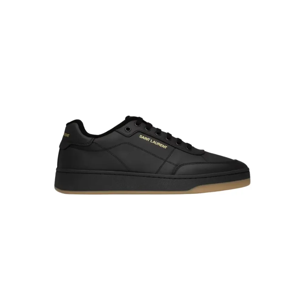Saint Laurent Ysl SL 61 Sneakers Smooth Leather — Black