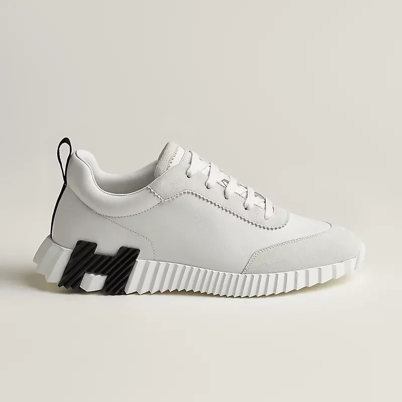 Hermès Hermès Bouncing Sneakers — White Suede