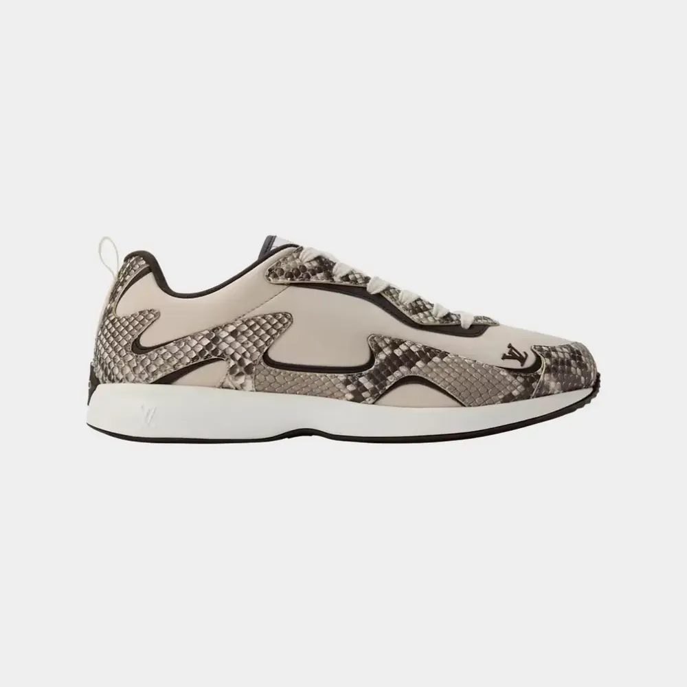 Louis Vuitton LV Drop 300 Sneaker Python Skin Nylon — Beige