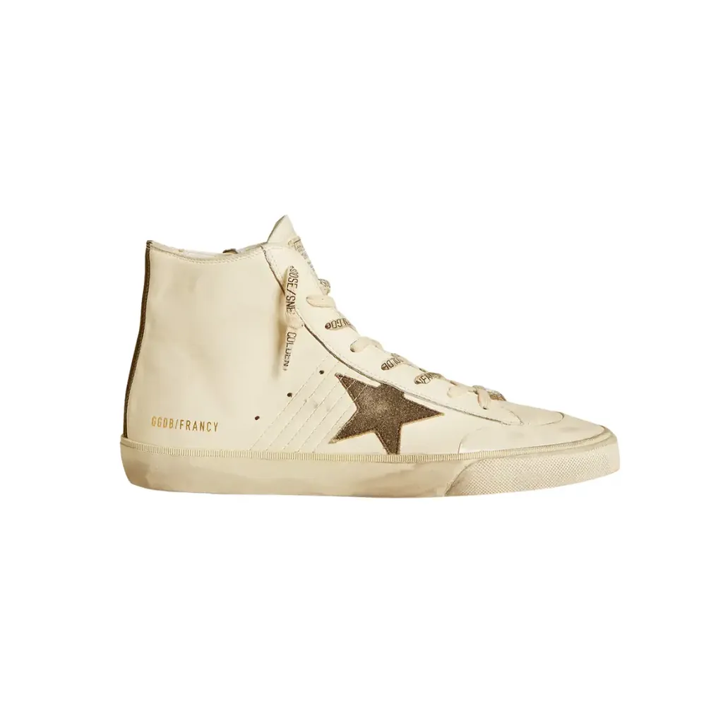 Golden Goose Golden Goose Francy Penstar Nappa — Black Suede Star Cotton Heel Tab